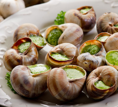 Coquilles d'escargots au beurre persillé